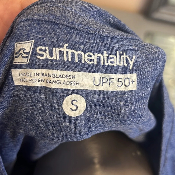 Siesta Key Florida men’s small blue Surfing Rashguard UPF50+ surf vacation - Picture 5 of 7